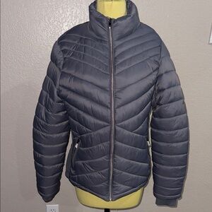 Women's YMI Collections Gray Quilted Puffer Jacket